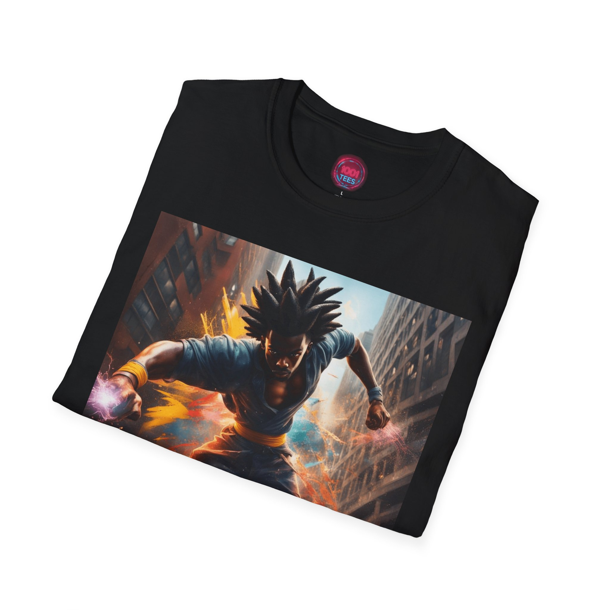 Epic Action Unisex Softstyle T-Shirt | Cool Graphic Tee for Gamers - Image 4