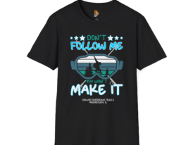 Don't Follow Me Adventure T-Shirt - Outdoors – Black Graphic Tee