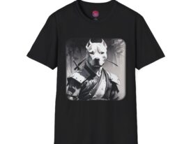 Ninja Dog Unique for Pet Lovers – Black Graphic Tee