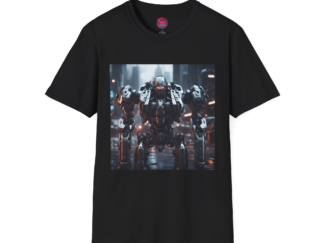 Futuristic Robot Unisex T-Shirt – Softstyle Graphic Tee for Tech Lovers