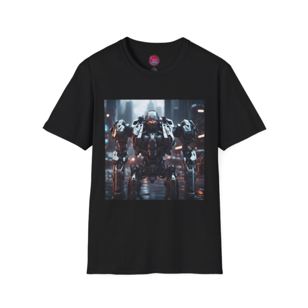 Futuristic Robot Unisex T-Shirt – Softstyle Graphic Tee for Tech Lovers