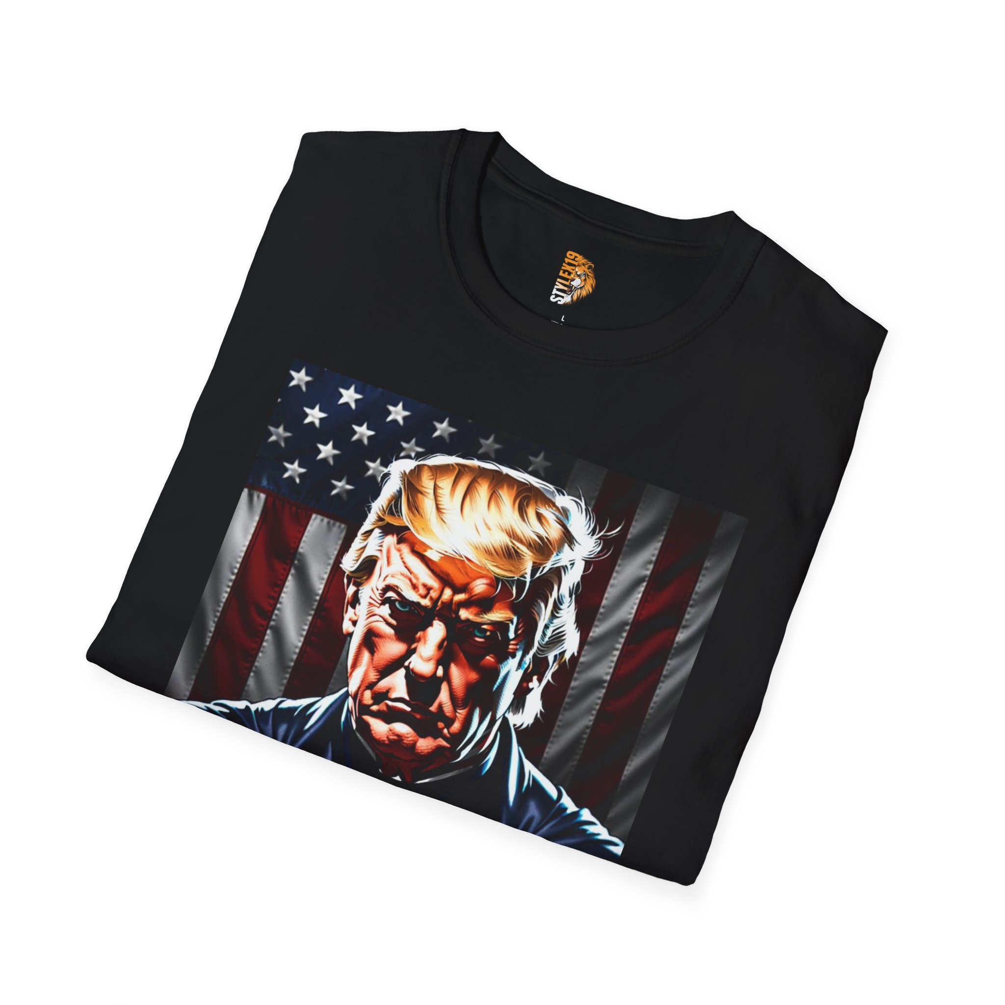 Patriotic Graphic T-Shirt with President Theme - Image 4
