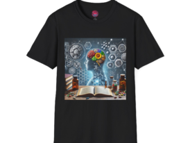 Inspirational Brain Art – Black Graphic Tee