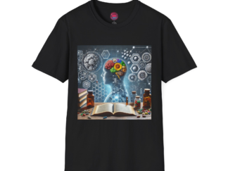 Inspirational Brain Art Unisex Softstyle T-Shirt - Perfect for Students and Educators