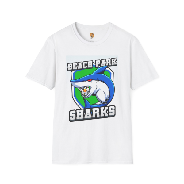 Beach Park Sharks Unisex Softstyle T-Shirt - Perfect for Summer & Team Spirit