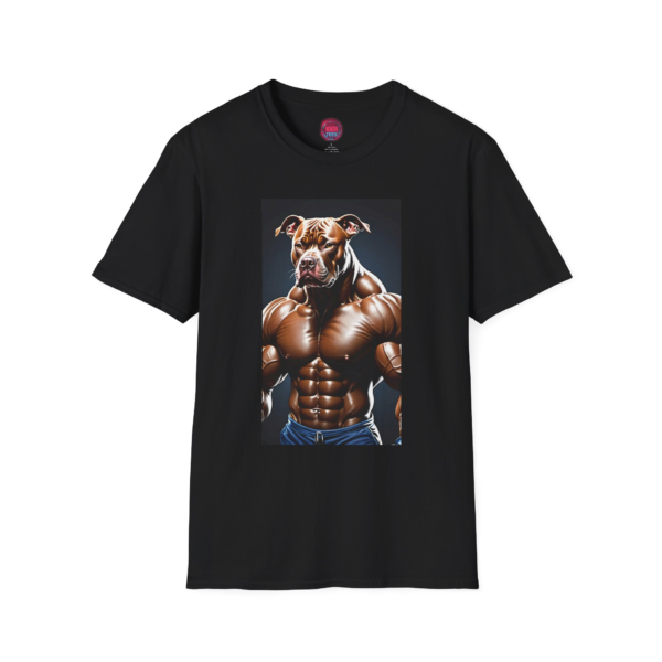 Muscle Dog Unisex Softstyle T-Shirt - Bold Graphic Tee for Pet Lovers