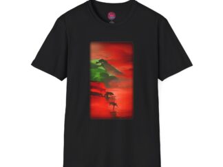 African Sunset Unisex Softstyle T-Shirt – Vibrant Nature Design for Relaxation and Outdoor Vibes