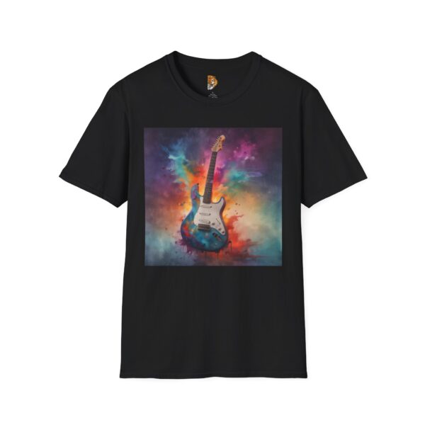 Vibrant Guitar Graphic Unisex Softstyle T-Shirt