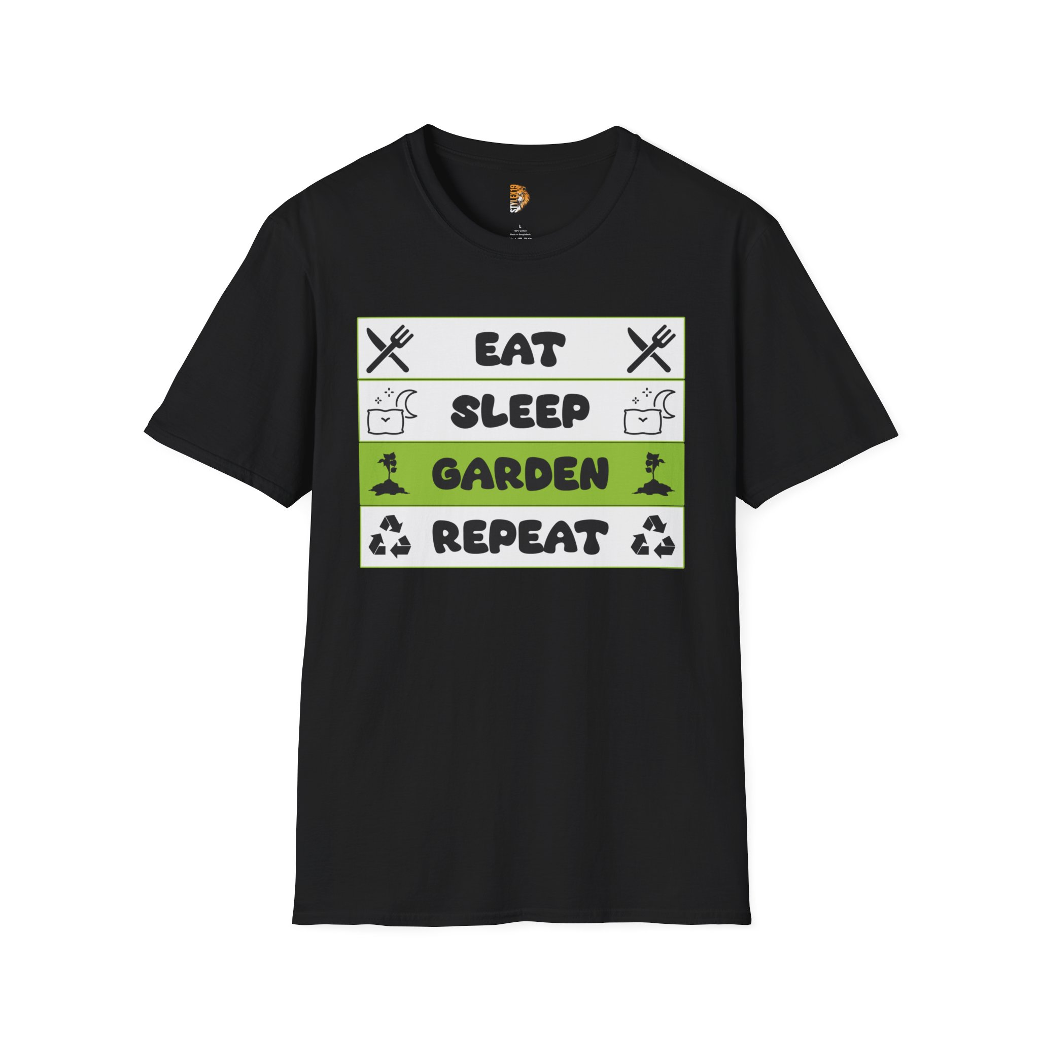 Eat, Sleep, Garden, Repeat Gardening T-Shirt