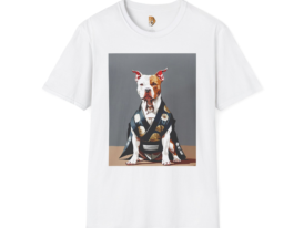 Kawaii Dog in Kimono Cute Pet Lover Apparel – Black Graphic Tee
