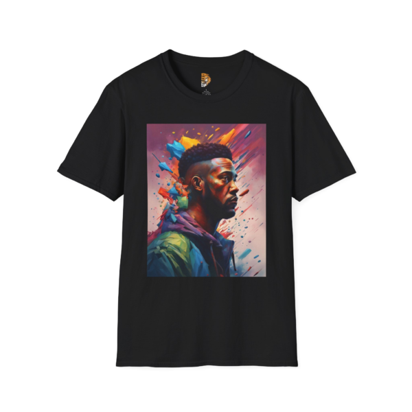 Colorful Portrait Unisex Softstyle T-Shirt - Vibrant Art Design