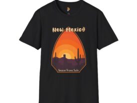 New Mexico Because Arizona Sucks T-Shirt – Black Graphic Tee
