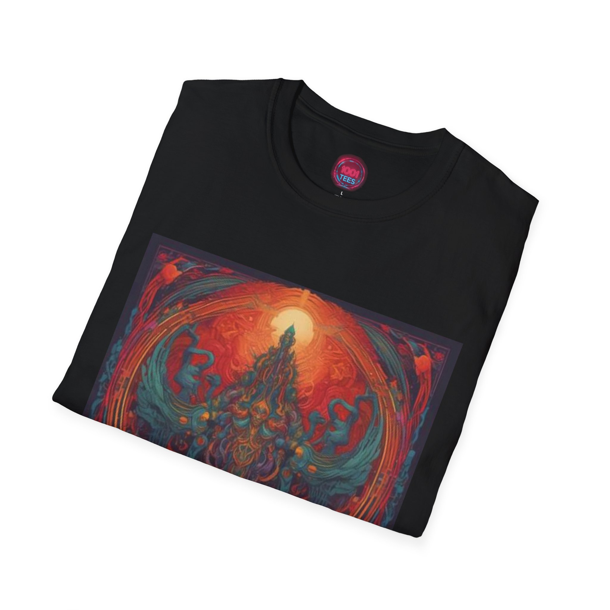 Mystical Vibe Unisex Softstyle T-Shirt - Bold Artwork for Spiritual Seekers - Image 4