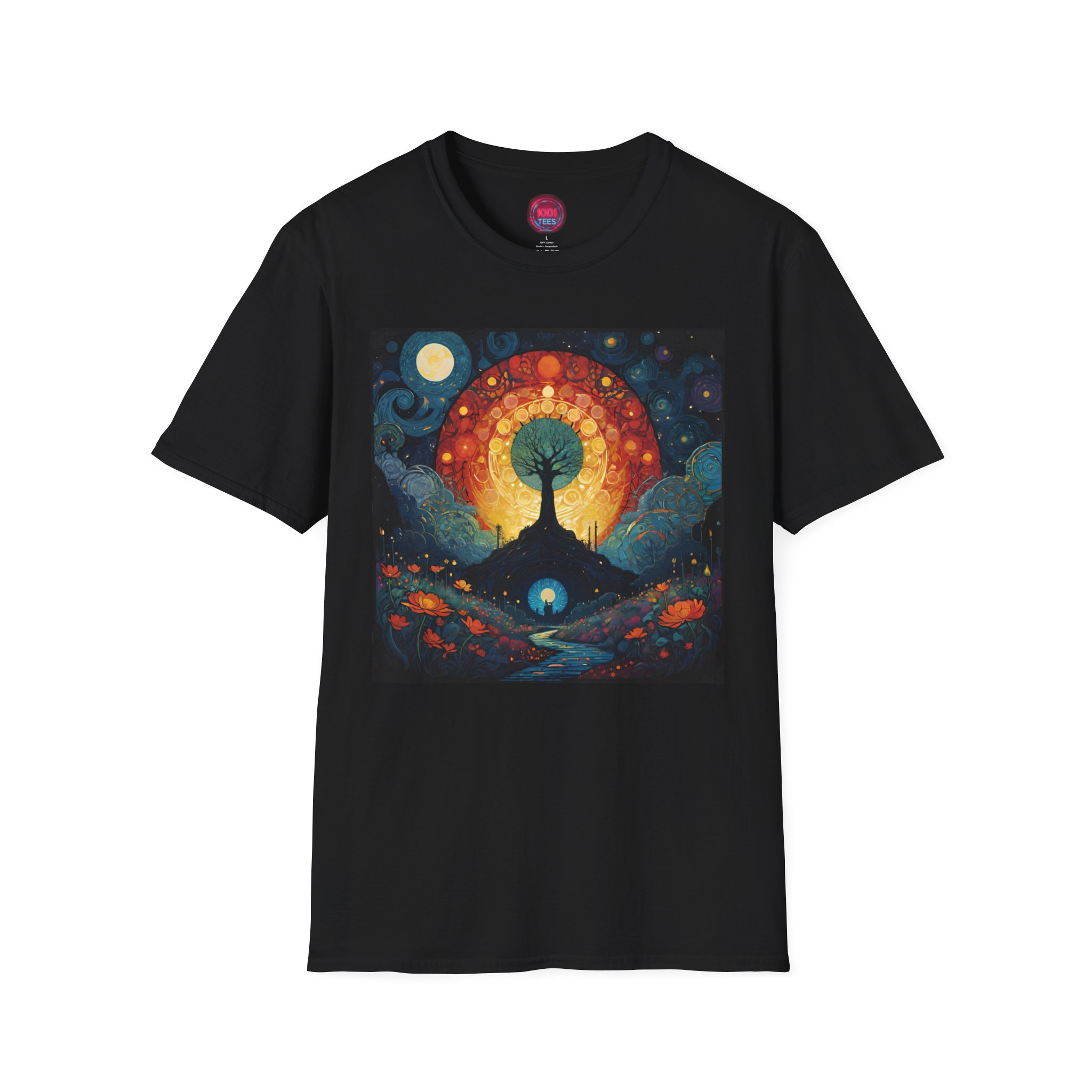 Mystic Nature Graphic Tee - Unisex Softstyle T-Shirt