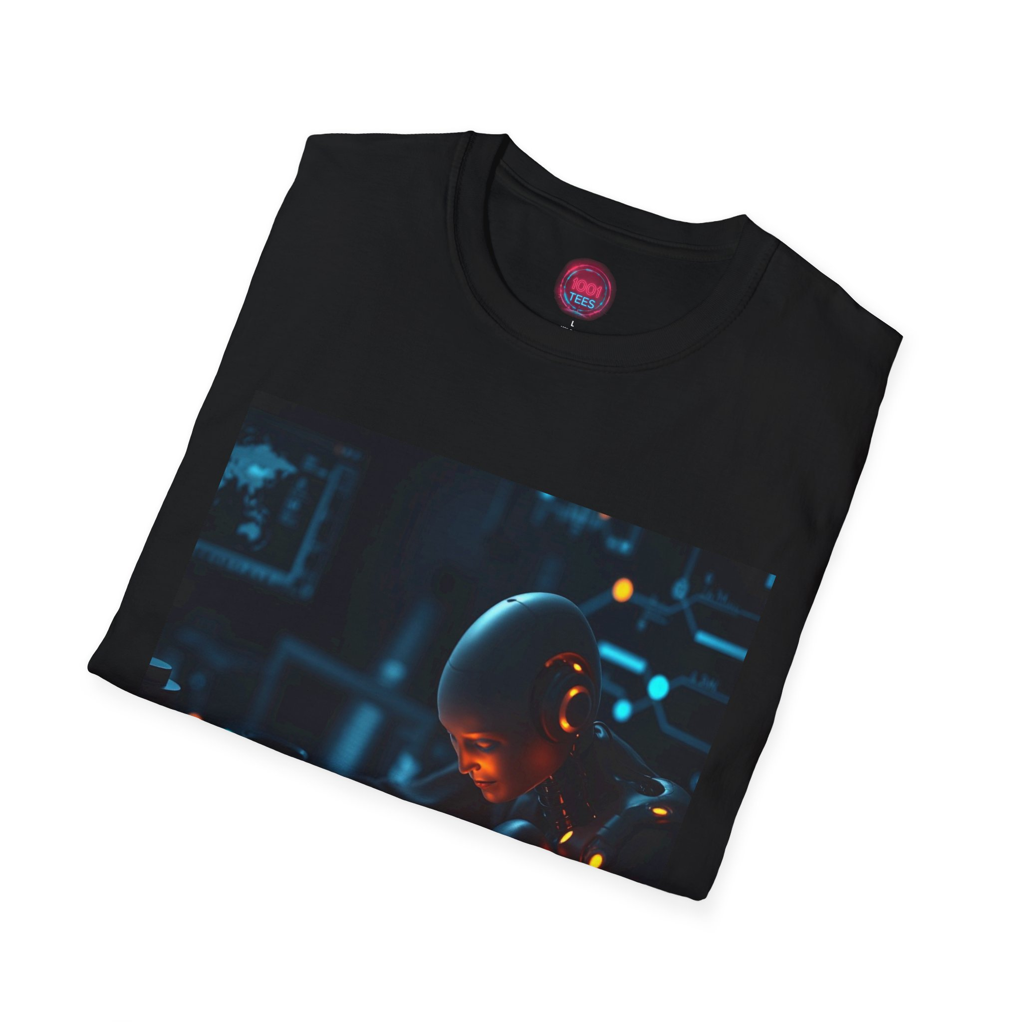 Futuristic Robot Graphic T-Shirt for Tech Lovers - Image 4