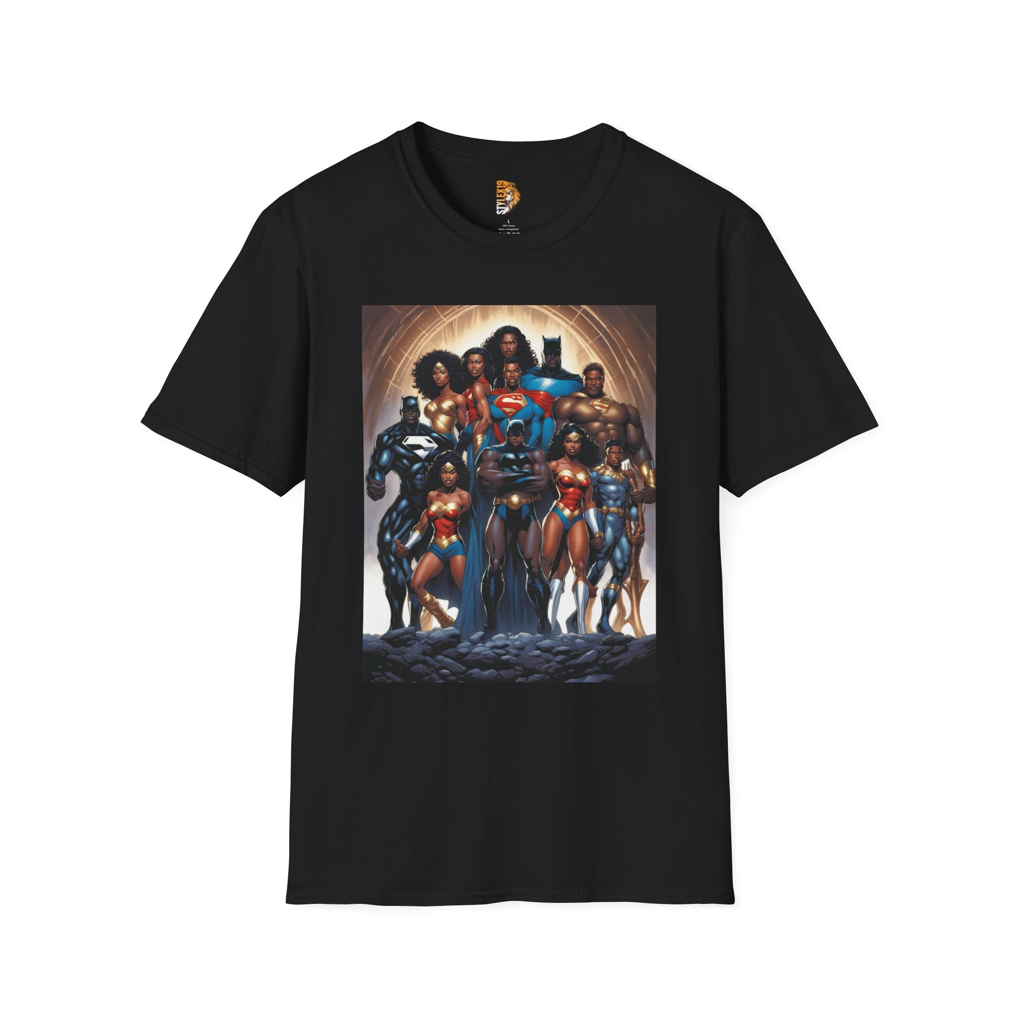 Superhero Squad Unisex Softstyle T-Shirt - Bold Graphic Tee for Comic Fans