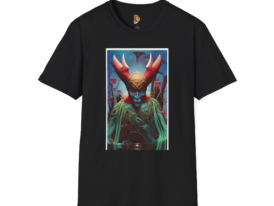 Mystical King Stylish Gothic Art Tee – Black Graphic Tee