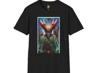 Mystical King  Unisex Softstyle T-Shirt - Stylish Gothic Art Tee