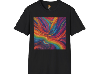 Vibrant Swirl Unisex T-Shirt - Colorful Art Tee for Casual Wear