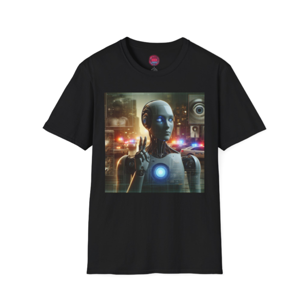 Futuristic Robot Graphic Unisex Softstyle T-Shirt