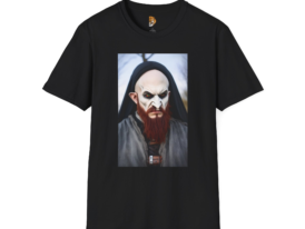 Bold Nordic Vampire Design for Fans – Black Graphic Tee