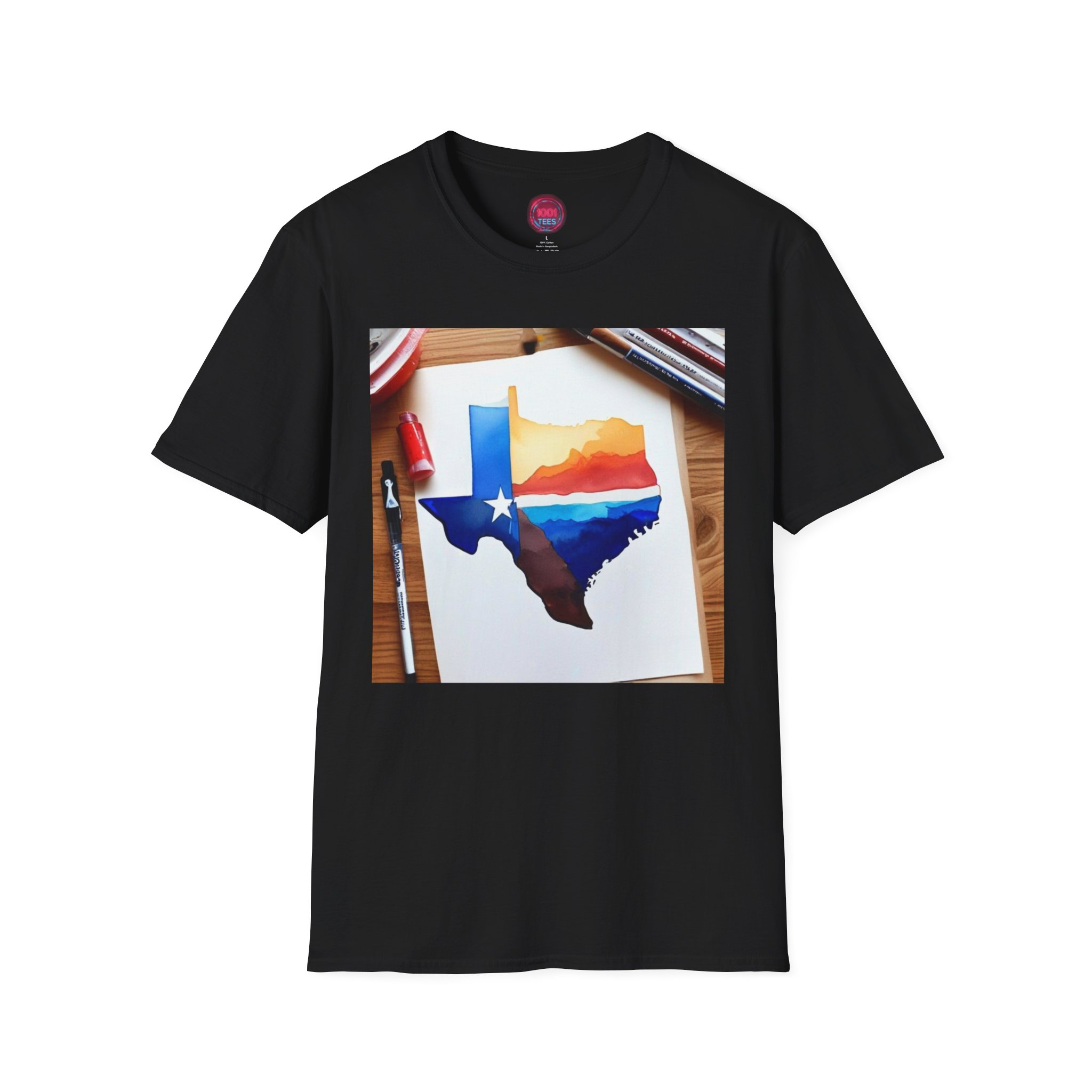 Texas Sunset Unisex Softstyle T-Shirt - Vibrant State Pride Tee - Image 5