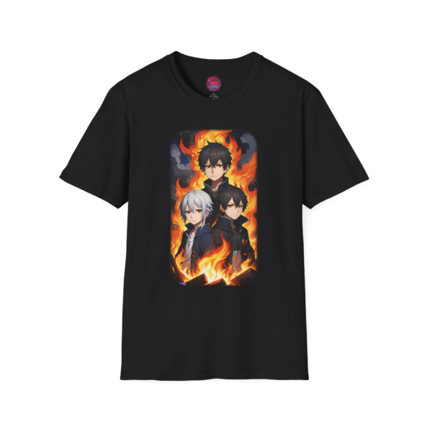 Anime Fire Character Unisex Softstyle T-Shirt