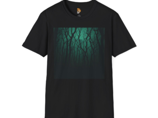 Mystical Forest Unisex Softstyle T-Shirt | Nature-Inspired Graphic Tee