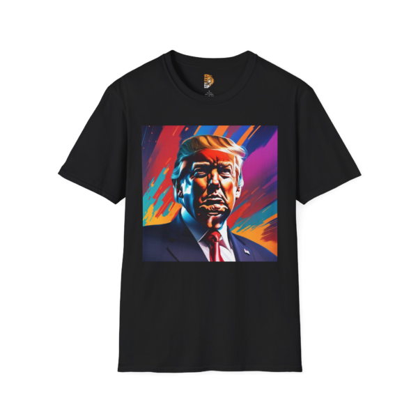 President Trump Bold Portrait Unisex Softstyle T-Shirt - Stand Out in Style