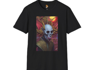 Dark Fantasy Art Unisex Softstyle T-Shirt - Bold Graphic Tee for Gamers & Collectors