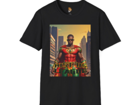 Just Us League – Warrior Spirits – Black Graphic Tee