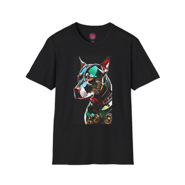 Futuristic Dog Art Unisex Softstyle T-Shirt