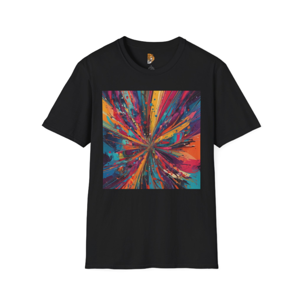 Vibrant Abstract Art Unisex Softstyle T-Shirt - Colorful Graphic Tee