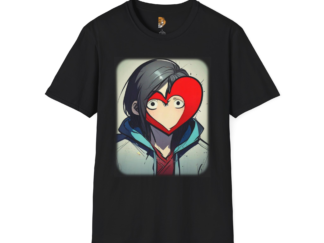 Anime Heart Unisex T-Shirt - Stylish Graphic Tee for Fans