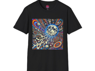 Cosmic Dream Unisex Softstyle T-Shirt - Psychedelic Universe Art