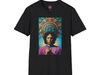 Psychedelic Morrison Art T-Shirt for Music Lovers