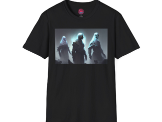 Ghostly Figures Unisex Softstyle T-Shirt for Fantasy Fans