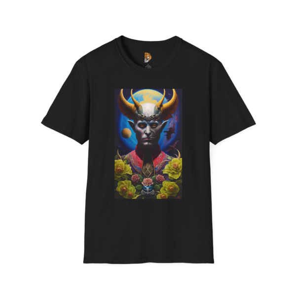 Cosmic Art Unisex Softstyle T-Shirt - Mythical Elegant Vampire Design