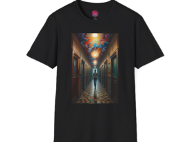 Dreamy Hallway Artistic – Black Graphic Tee