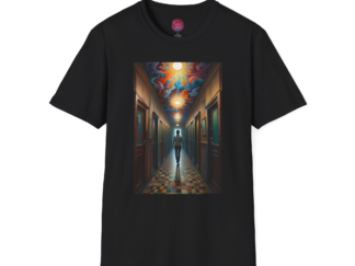 Dreamy Hallway Unisex Softstyle T-Shirt - Artistic Graphic Tee