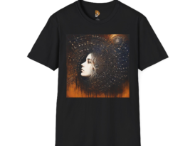 Artistic with Enigmatic Design – Black Graphic Tee