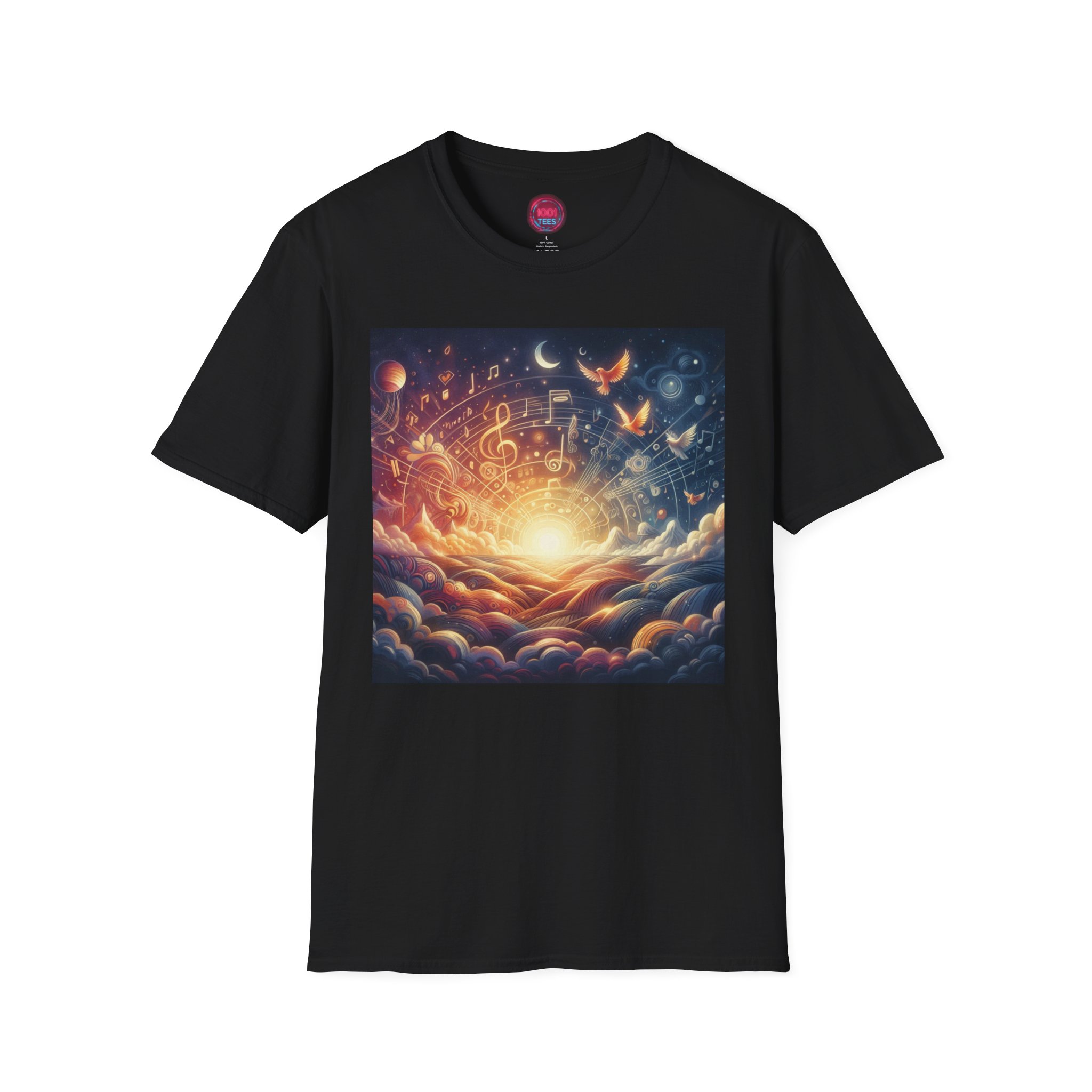 Cosmic Melody Unisex Softstyle T-Shirt