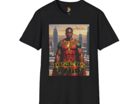 Just Us League – Rising Heroes – Black Graphic Tee