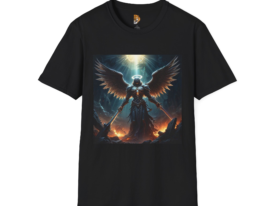 Epic Angel Graphic Art Tee for Fans – Black Graphic Tee