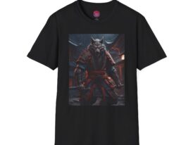 Fierce Wolf Warrior – Black Graphic Tee