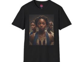 Empowering Bold Art Inspired by Resilience – Black Graphic Tee