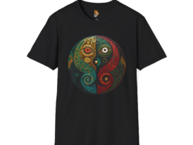 Bohemian Owl Artistic Nature Inspired – Black Graphic Tee