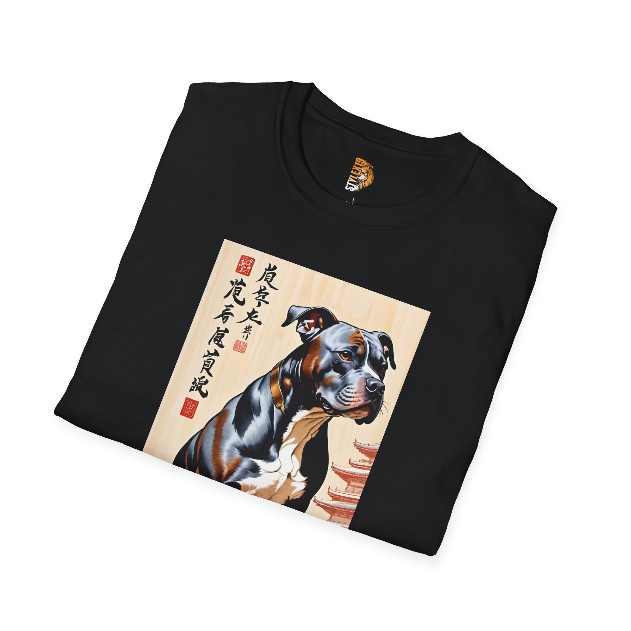 Unisex Softstyle T-Shirt featuring a Majestic Dog Art Design - Perfect for Animal Lovers - Image 4