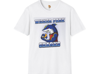 Wicker Park Sharks Unisex Softstyle T-Shirt - Sporty & Fun Graphic Tee