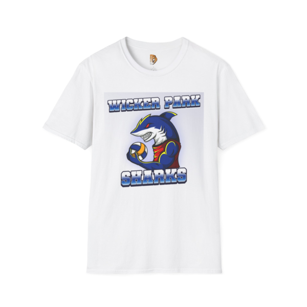 Wicker Park Sharks Unisex Softstyle T-Shirt - Sporty & Fun Graphic Tee